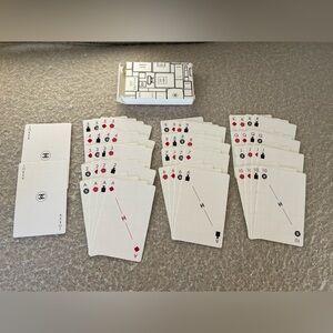 CHANEL Black and Red Collectible Playing Cards